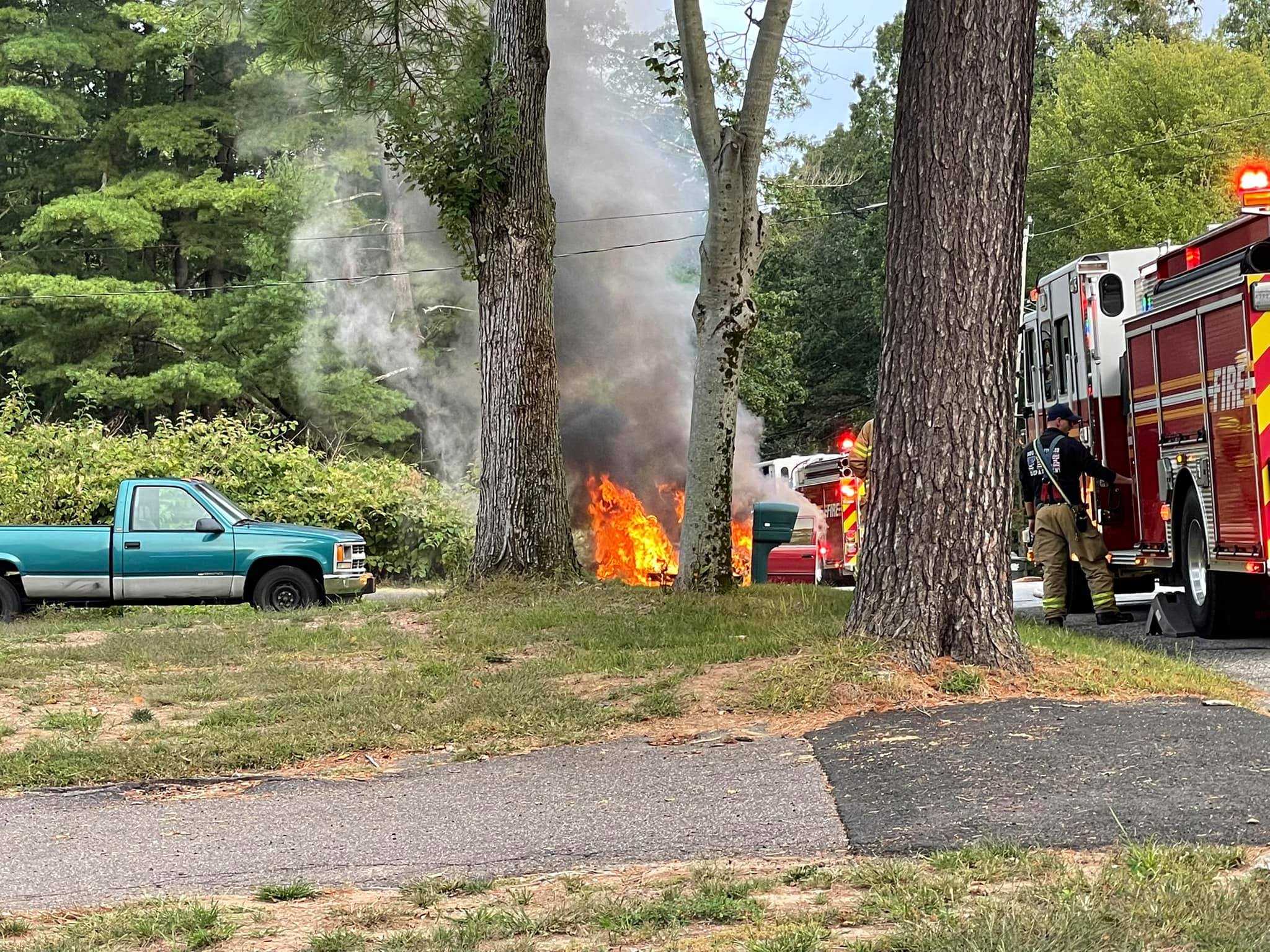 Car Fire on Troy Rd on 9/22/2021